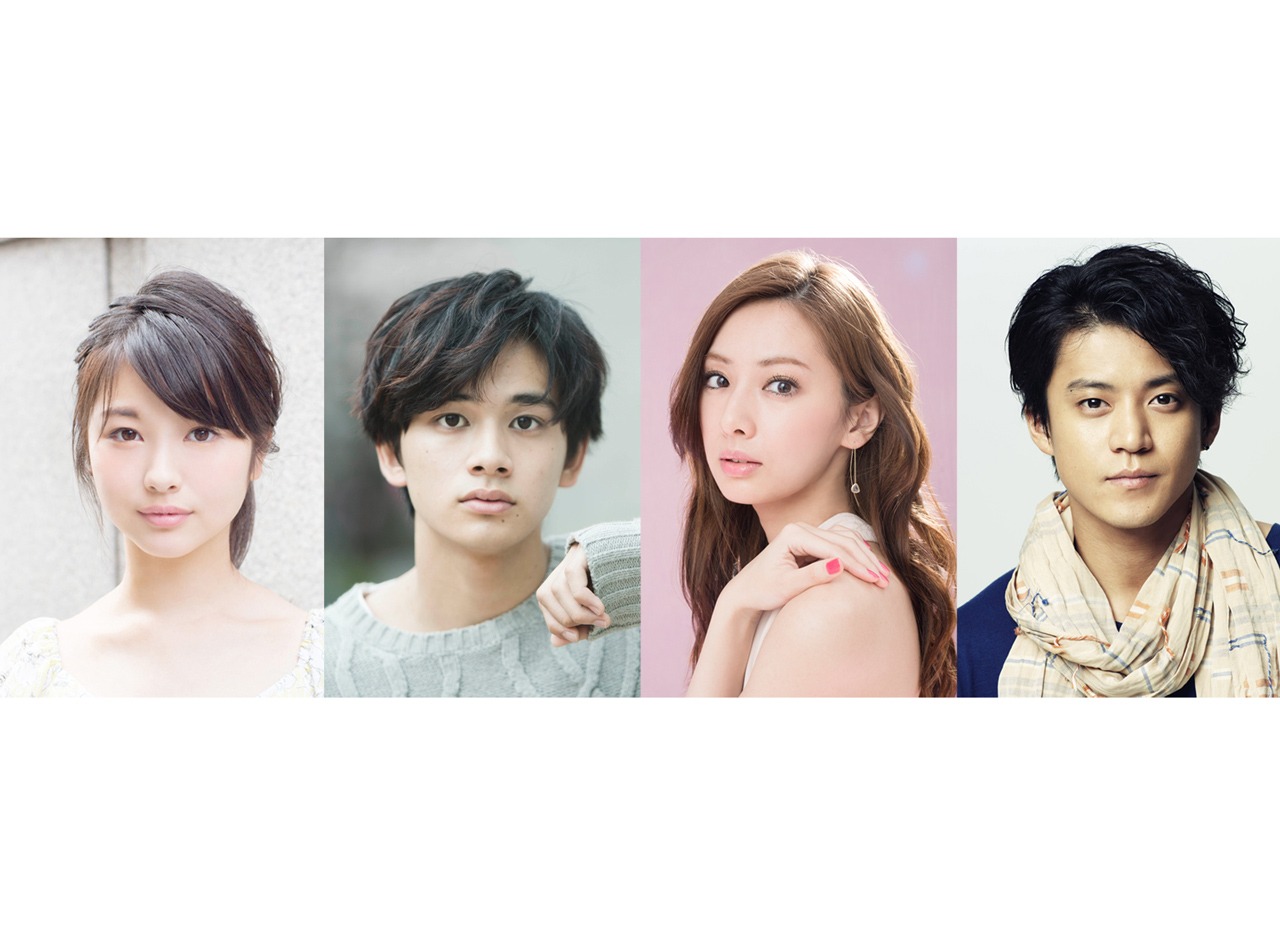 「君の膵臓をたべたい」キャストの（左から）浜辺美波、北村匠海（DISH//）、北川景子、小栗旬。