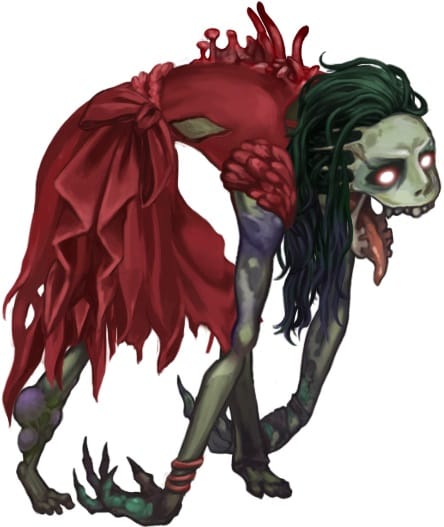 「追憶の青」に登場するキャラクター、ギガントミカゾンビ。