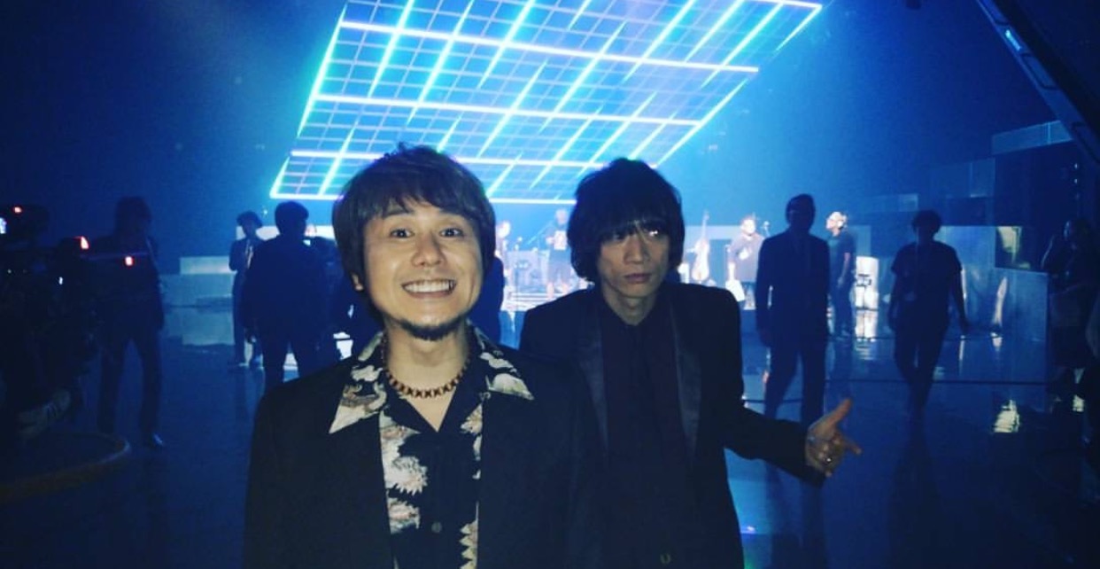 Ken Yokoyamaと加藤隆志（東京スカパラダイスオーケストラ）。