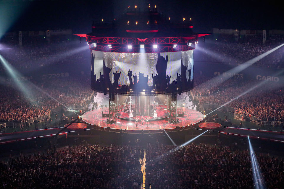 本日9月20日の「BABYMETAL WORLD TOUR 2016 LEGEND -METAL RESISTANCE- BLACK NIGHT」の様子。