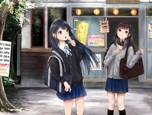 アストロガールズ。左から雨立申（CV：小倉唯）、雨立日（CV：上坂すみれ）。