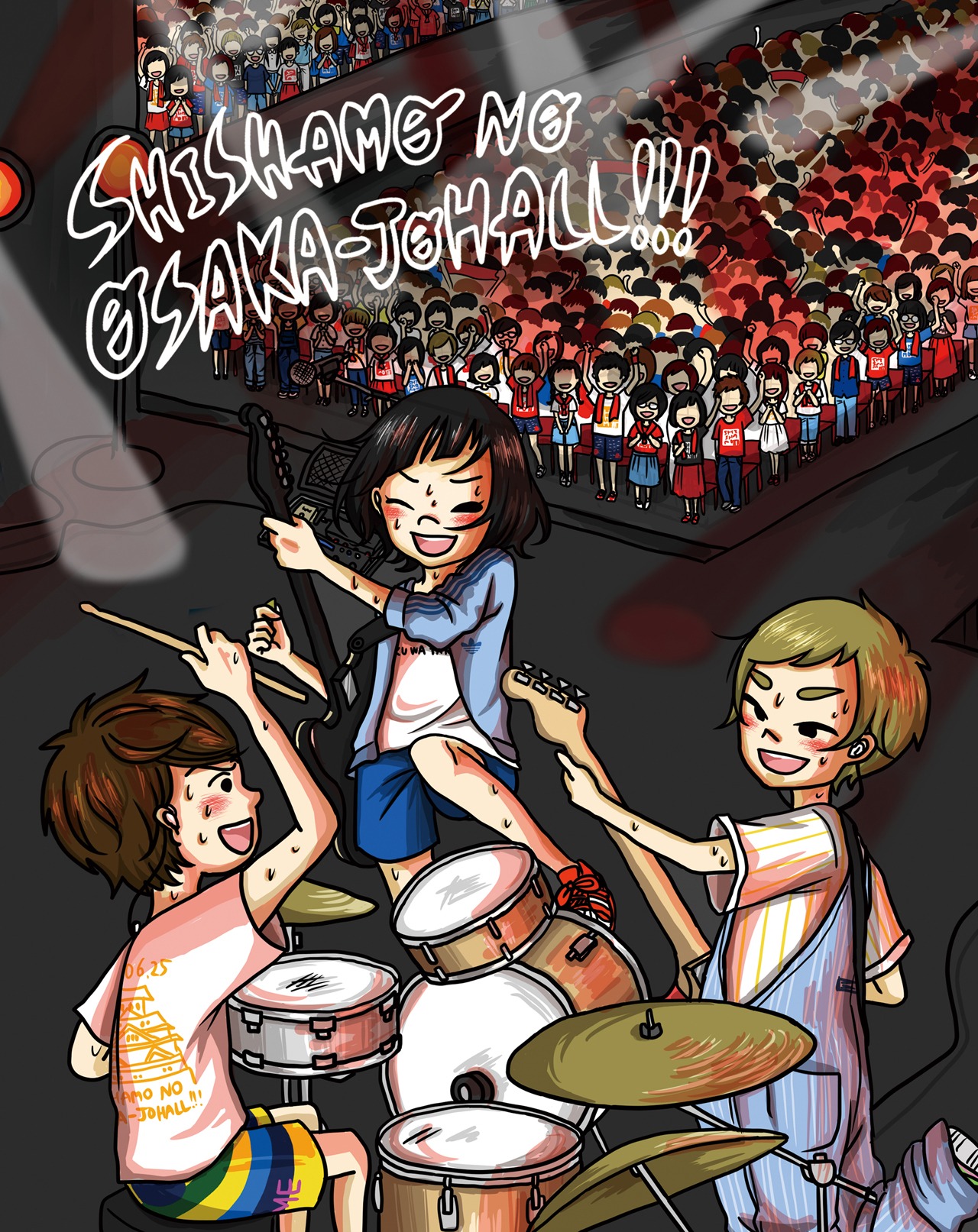SHISHAMO「SHISHAMO NO OSAKA-JOHALL!!!」ジャケット