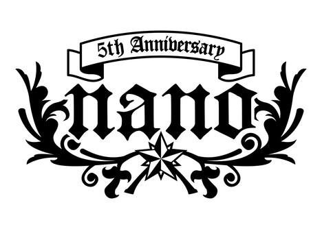 ナノ5周年記念ロゴ