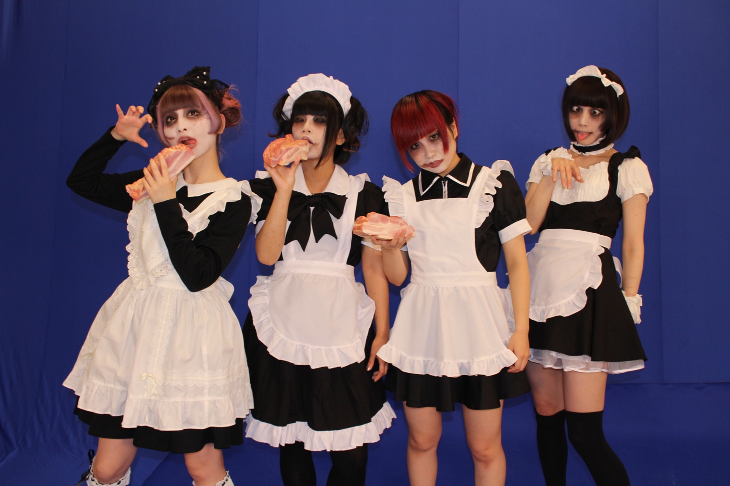 ゆるめるモ！「はみだしパラダイス」ミュージックビデオ撮影時の様子。