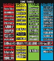 「AOMORI ROCK FESTIVAL'16 ～夏の魔物～ 10周年記念大会」タイムテーブル