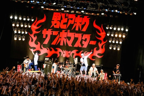 サンボマスターとキュウソネコカミによるセッションの様子。（Photo by Viola Kam[V'z Twinkle]）