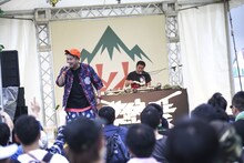 サイプレス上野とロベルト吉野（Photo by Shingo Tamai）