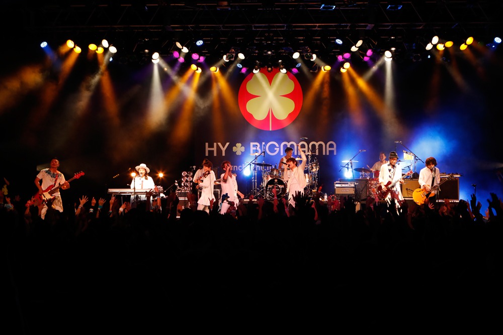 HY+BIGMAMA「Synchronicity Tour 2016」沖縄・ミュージックタウン音市場公演の様子。（Photo by G-KEN）