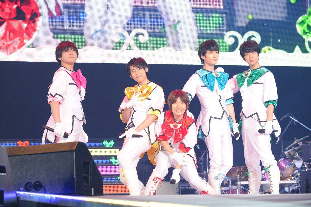「Animelo Summer Live 2016 刻 -TOKI-」千秋楽に登場した地球防衛部。(c) Animelo Summer Live 2016 / MAGES.
