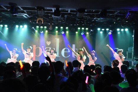 paletによるライブの様子。