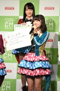 自身が出演したいCMを発表する松岡はな（HKT48）。