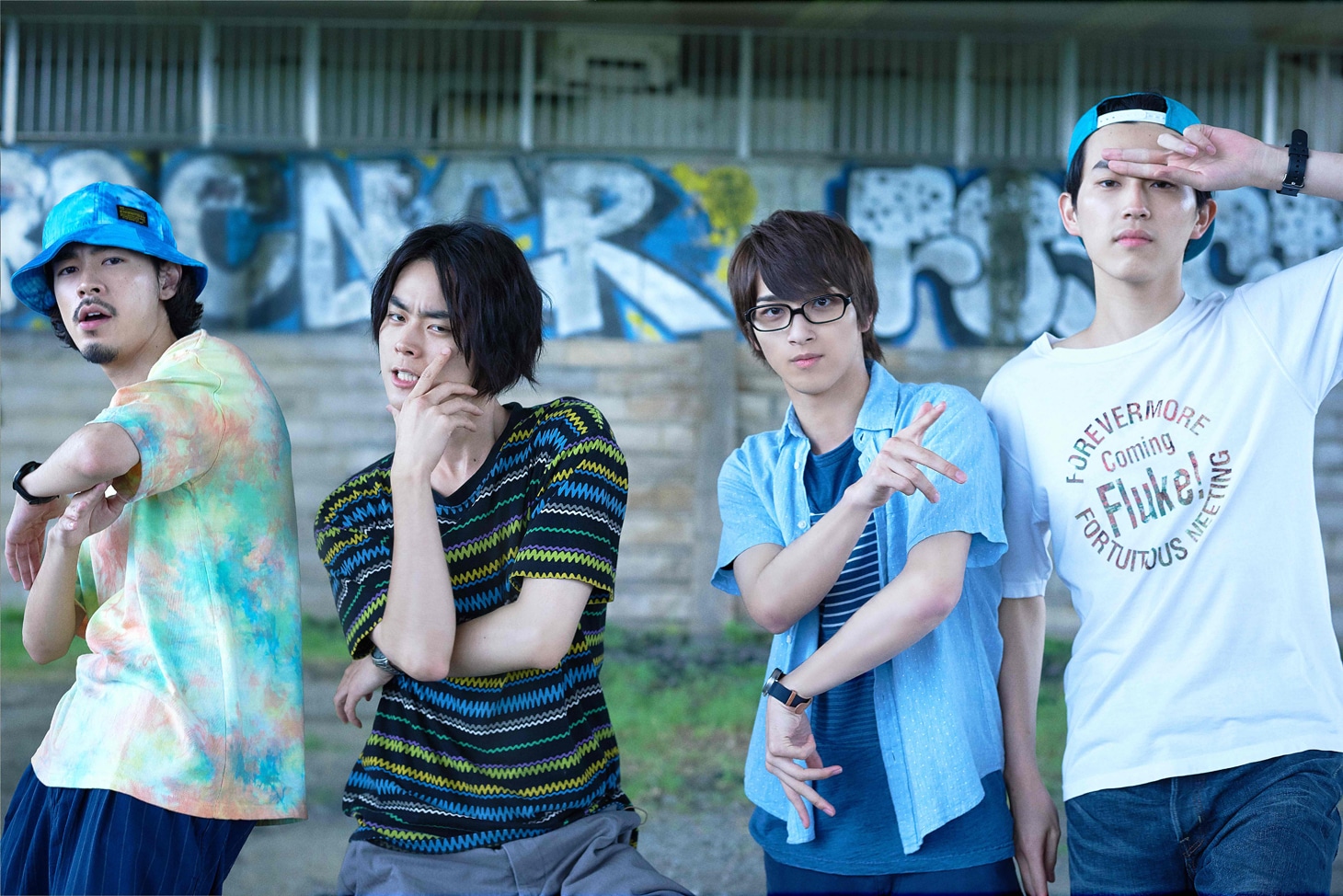 グリーンボーイズ。左から成田凌、菅田将暉、横浜流星、杉野遥亮。