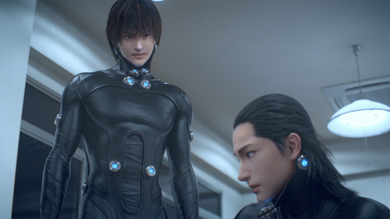 映画「GANTZ:O」のキャラクターソング「2MC & 3次元」のミュージックビデオのワンシーン。