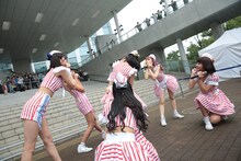 PASSPO☆「ギミギミaction ・ ラブリフレイン」リリースイベントの様子。（写真提供：日本クラウン）