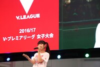 10月17日に行われた「2016/17V・プレミアリーグ女子開幕記者会見」の様子。（提供：キングレコード）