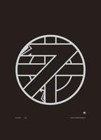 ポスター「くらし（2009）Black Paper × Silver Ink」