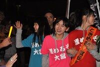 無事にゴールしたときめき▽宣伝部。（撮影：高瀬勇太）