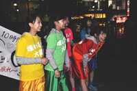 無事にゴールしたときめき▽宣伝部。（撮影：高瀬勇太）