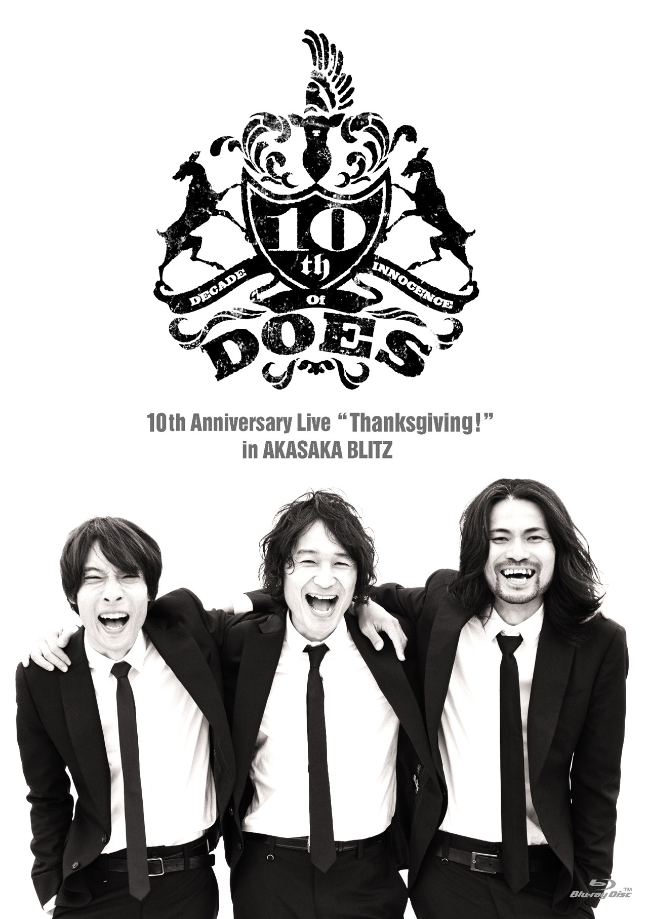 DOES「DOES 10th Anniversary Live『Thanksgiving!』in AKASAKA BLITZ」Blu-ray通常盤ジャケット