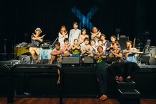 「蓮沼 X 執太」に出演した蓮沼執太フィルのメンバー。