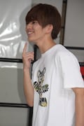 「俺の唇は柔らかいぞー」というセリフの練習をするMASAKI。