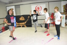 DISH//の公開練習の様子。