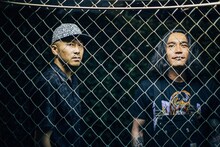 左からILL-BOSSTINO（THA BLUE HERB / Rap）、伊藤雄和（OLEDICKFOGGY / Vo）。