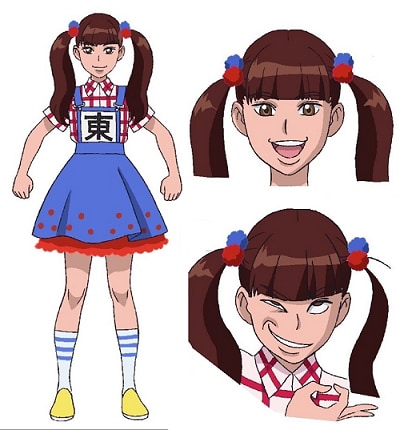 アニメのキャラクターになった生ハムと焼うどん・東理紗。