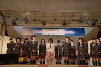 「東京タワー ウィンターファンタジー～ワンピース スノードーム イルミネーション ～Light On Ceremony」の様子。