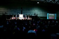 SKE48「金の愛、銀の愛」の発売記念握手会の様子。(c)AKS