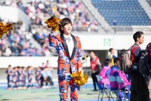 チアダンスを披露するCUBERS。（撮影：牛島康介）