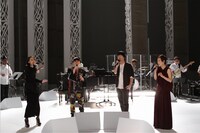 左から中島美嘉、AI、秦基博、クミコ。 (c)フジテレビ