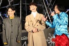 左からユースケ、タカシ。永野。