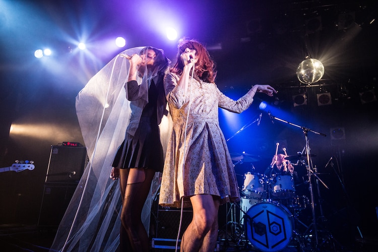 女王蜂とドレスコーズが 交わった 大阪公演 女装した志磨はダイブ 音楽ナタリー