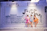 「Ora2×Perfume All Day くちもとBeauty」編を撮影中のPerfume。