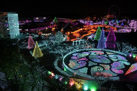 「よみうりランド ジュエルミネーション」の様子。