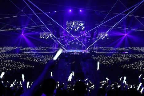 「STAR TRAIN」でのサプライズの様子。（撮影：ハラエリ）