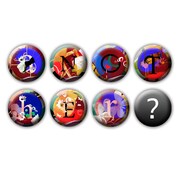 アルバムの通常盤に封入される缶バッジ。