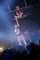 上から中田ヤスタカ、きゃりーぱみゅぱみゅ。