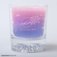 「ラブリーサマーちゃん “さようなら”ロックグラスキャンドル」デザイン