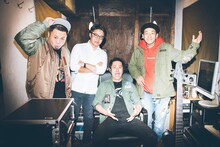 左からサイプレス上野、CHIVA（BUZZER BEATS）、ロベルト吉野、武史（山嵐、OZROSAURUS）