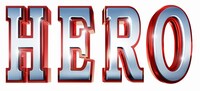 「HERO」ロゴ