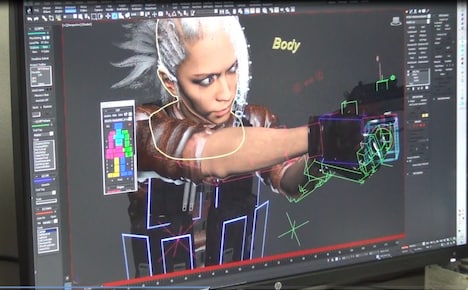 hydeのCGメイキング写真。