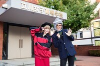 「きゃりーぱみゅぱみゅのなんだこれTV 特別企画 ～豪華なんだこれゲスト集合！学校出張スペシャル！～」収録中の様子。