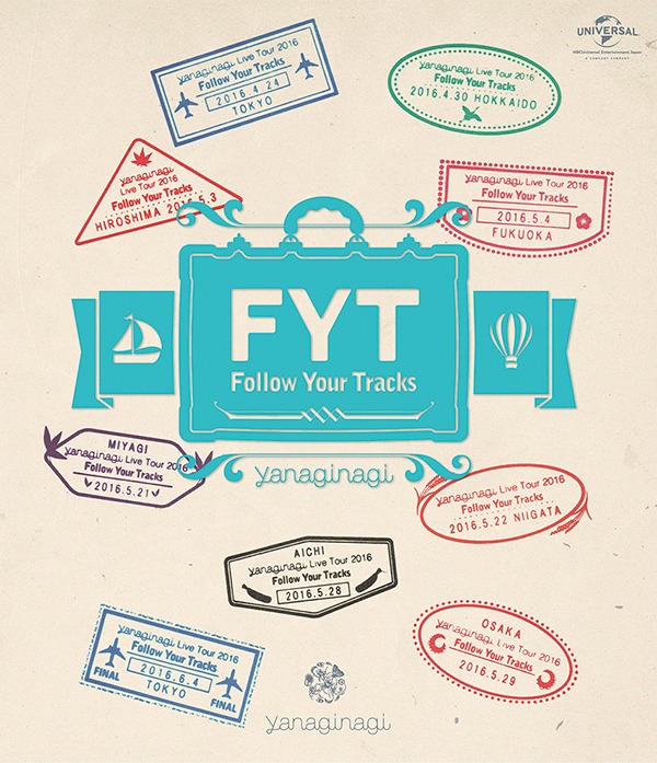 やなぎなぎ「やなぎなぎ LIVE "Follow Your Tracks"」Blu-ray盤ジャケット
