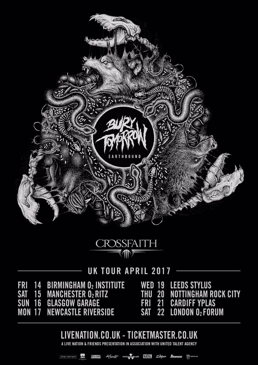 「Crossfaith UK TOUR 2017」ポスター