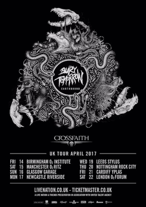 「Crossfaith UK TOUR 2017」ポスター