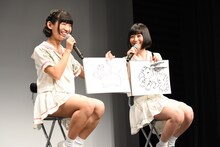 古川未鈴が描いた「ヴォルパーティンガー」と、夢眠ねむが描いた「ヴォルパーティンガー」。