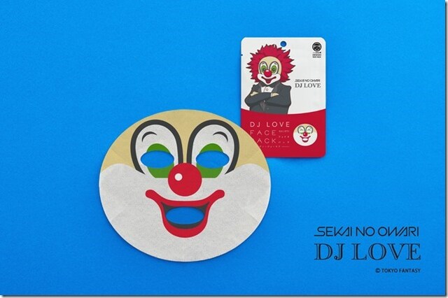 「SEKAI NO OWARI DJ LOVE フェイスパック」ビジュアル