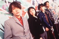 ポリスター在籍時のL⇔R。左から黒沢健一、嶺川貴子、黒沢秀樹、木下裕晴。